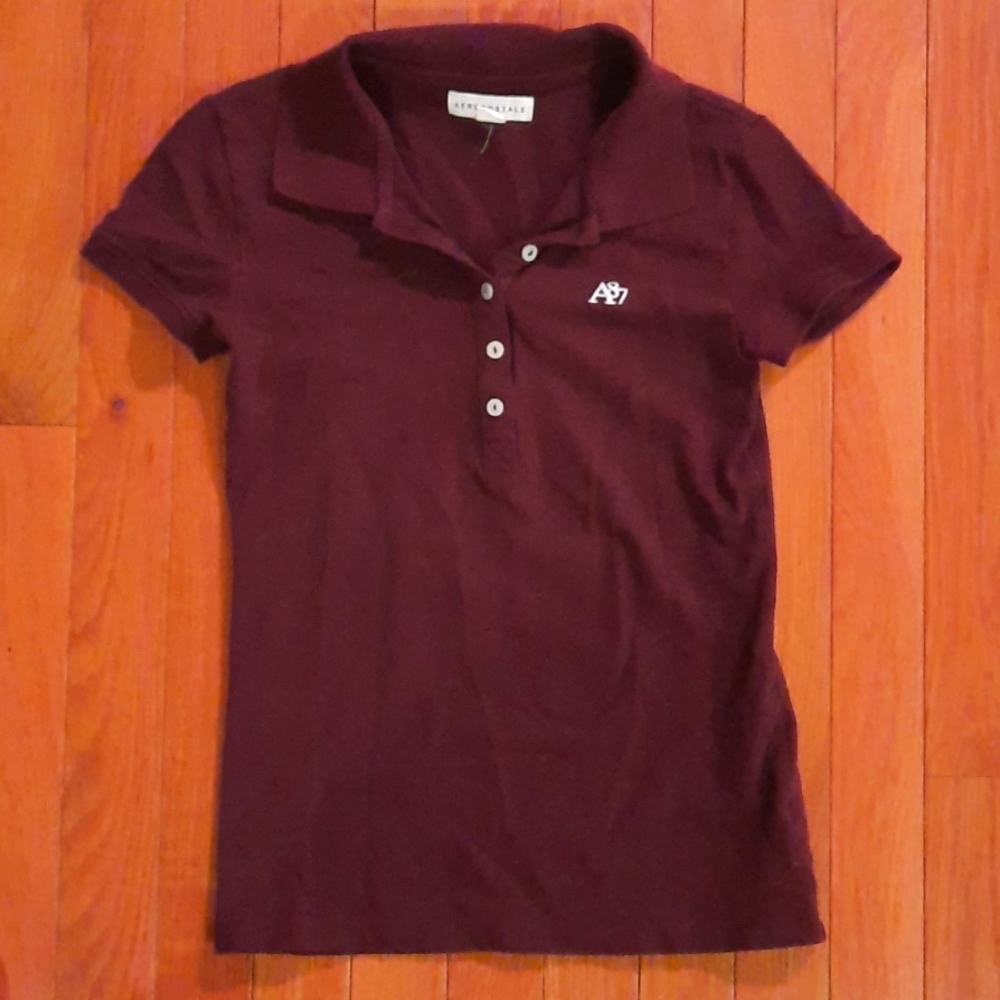 Maroon polo from Aeropostale